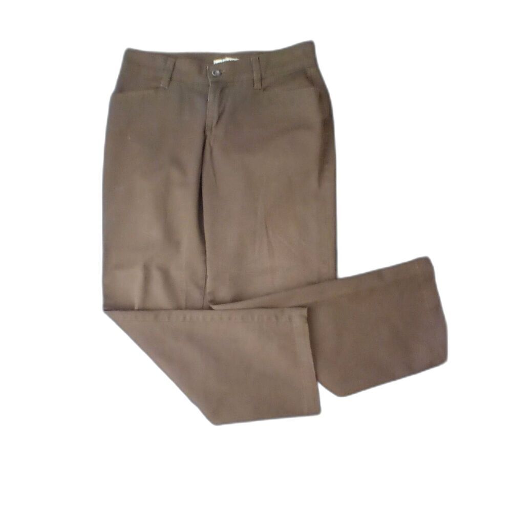 Lee Relaxed Fit At the Waist Straight Leg Womans Cotton Pants Size 6P